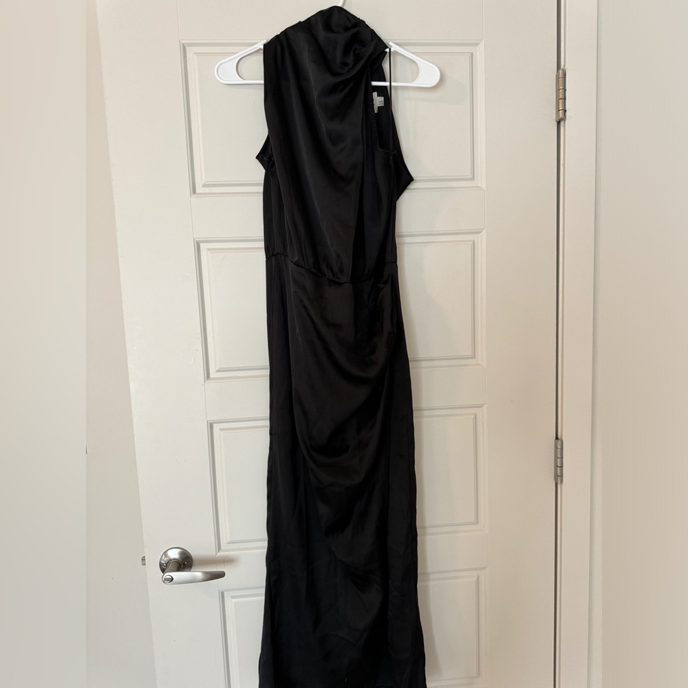 HELLO MOLLY BLACK SATIN DRESS